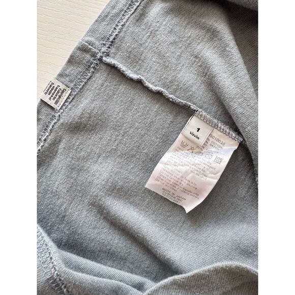 NWT Visvim Jumbo Knit Pocket Tee Gray - Picture 5 of 6